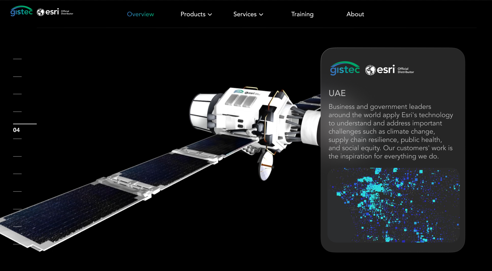 Explore the 3D satellite study